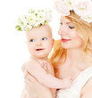 Photo: Young mother hugging baby Young mother hugging baby