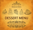 Design of dessert menu
