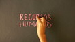 Human resource chalk drawing