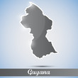 shiny icon in form of Guyana