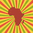 Africa on the map