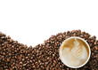 Photo: Coffee beans background Coffee beans background