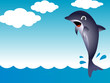 Dolphin Cartoon Vector