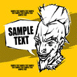 Punk rock poster flyer ticket