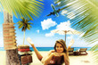 Young woman on the beach