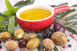 cooking oil and olive