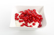 Foto: Quarkspeise mit roten Johannisbeeren Quarkspeise mit roten Johannisbeeren