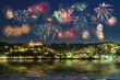 Feuerwerk über Blankenese - Hamburg