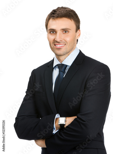 Photo: Businessman, isolated on white Businessman, isolated on white