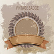 Blank Vintage Badge