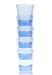 Blue shot glasses