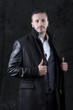 man with stylish suit and tattoos