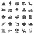 Vector: food icons black food icons black