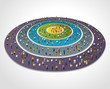 Vector: Template for brochure with business people over a target shape Template for brochure with business people over a target shape
