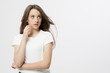 Photo: funny expression and gesture of a real young girl funny expression and gesture of a real young girl