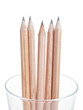 pencils on the glass
