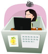 Vector: Life In The Cube - Woman Life In The Cube - Woman
