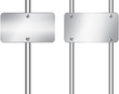 Vector: Metallic street signs Metallic street signs