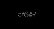 ''Hello'' Curtain
