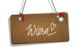Oktoberfest Wiesn Schild Holzschild