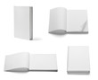 Foto: book notebook textbook white blank paper template book notebook textbook white blank paper template