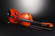 Classical violin on black background