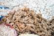 Ginger and garlic on a market in India