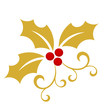 Gold holly berry