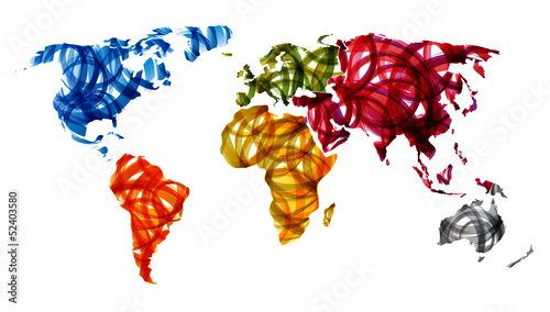 Vector: abstract worldmap abstract worldmap