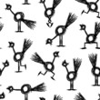 Vektor: Funny cock, seamless pattern for your design Funny cock, seamless pattern for your design