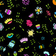 Vetor: Abstract floral pattern for your design Abstract floral pattern for your design