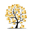 Golden tree concept for your design