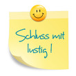 Schluss mit lustig