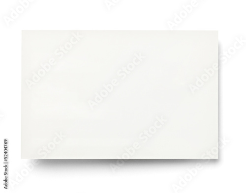 Photo: leaflet letter business card white blank paper template leaflet letter business card white blank paper template