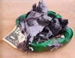 burning dollar bill