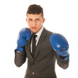 aggressive businessman