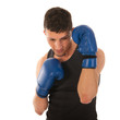 defending boxing man
