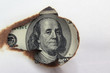 burning dollar bill