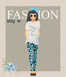 Vektor: Fashion Girl Fashion Girl
