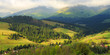 Spring landscape in the Carpathian mountains