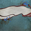 Vintage grunge background with blue butterflies