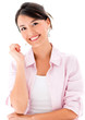 Beautiful happy woman