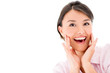 Woman looking surprised