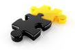 Illustration: Schwarz Gelb Puzzle Schwarz Gelb Puzzle