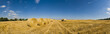 Hay bales, Idyllic rural landscape