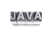 Java sign, antique metal letter type