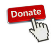 Donate button and hand cursor