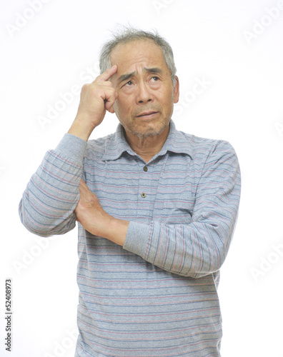 Photo: 考え中の男性 考え中の男性