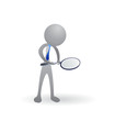 People with a loupe vector logo