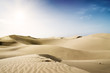 Beautiful Sand Dune. Gold desert.